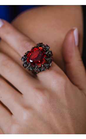 Кольцо  Gothic Claw Red Ruby (39236) №2