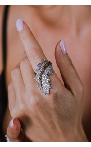 Кольцо Palmiero Jewellery Design Feather Diamonds Pave (39101) №4