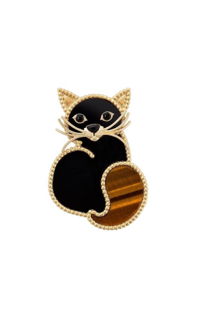 Брошь Van Cleef & Arpels LUCKY ANIMALS CAT CLIP BROOCH VCARP2AW00 (39569)