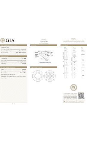 Браслет GIA 12,42 ct D-F/IF-VVS2 EXEXEX Round Cut Diamonds (39168) №3