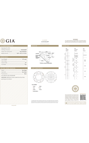 Пусеты GIA 1,01 ct I/SI1 - 1,01 ct I/SI2 Round Diamonds (38336) №2