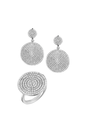 Комплект Garbo White Gold Diamond Pave 4.71 ct Set (38066)