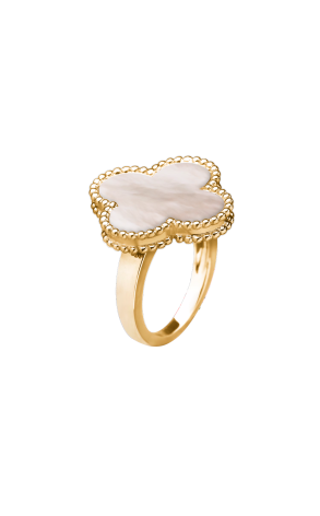 Кольцо Van Cleef & Arpels Magic Alhambra yellow gold white mother-of-pearl VCARF78900 (38217)