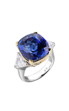 Кольцо Shimansky jewelry 17.95 ct Deep Blue/VVS Natural Tanzanite (38579)