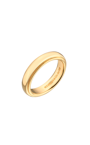 Кольцо Tiffany & Co Milgrain Yellow Gold Wedding Band (37964)