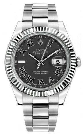 Часы Rolex Datejust II Black Roman Dial 116334 (24009)