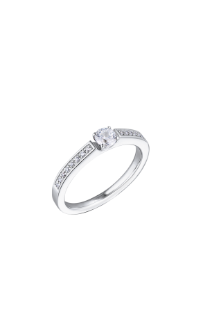 Кольцо  0,25 ct H/VS2 Round Cut Diamond & White Gold (38857)