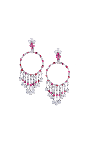 Серьги GRAFF Gypsy earrings with Diamonds & Rubies GE8772 (38180)