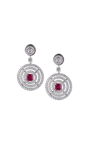 Серьги GRAFF Bullseye Ruby & Diamond GE19226 (38057)