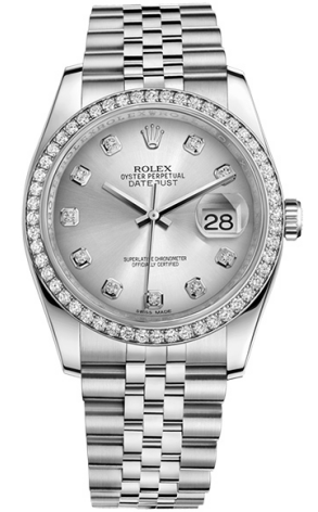 Часы Rolex Datejust 36mm Steel and White Gold 116244 (38431)