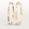 Браслет Cartier Love small model yellow gold 10 diamonds CRB6047816 (38112) №6