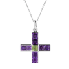 Крест RalfDiamonds Chrysolite & Amethyst White Gold RDP (38471) №5