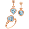 Комплект DeRosa Heart Cut Zircon & Round Diamonds set (38457) №5