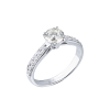 Кольцо  1,00 L/SI2 Round Cut Diamond & White Gold (39262) №3