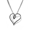 Подвеска  2,00 ct Heart Black & White Diamonds (38484) №5