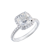 Кольцо GIA 3,02 ct H/VS1 Cushion Cut Diamond (38883) №3