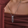 Колье  1,53 ct Pear & Round Cut Diamonds & White Gold (39881) №8