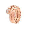 Кольцо Bvlgari Serpenti Viper Rose Gold & Diamonds on the Head and Tail (SIZE M (51-52-53)) 357876 (40254) №4