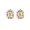 Серьги  1.00 ct LY/VS1 - 1.00 ct LY/SI1 Cushion Diamonds (38557) №5