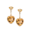 Комплект DeRosa Heart Cut Citrines & Round Diamonds set (38426) №9