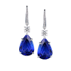 Серьги GRS Gemresearch Swisslab 13.06/10.04 ct Violet Blue/VS Natural Tanzanite (38884) №5