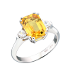 Кольцо GIA 2,02 ct Natural Fancy Yellow/SI2 Radiant Diamond (39627) №3