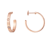 Серьги Cartier LOVE Hoop Medium Model 6 Diamonds Rose Gold B8301433 (39764) №4