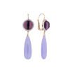 Серьги MIMI Amethyst & Lavender Jade & Diamonds (38994) №2