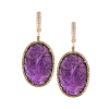 Комплект  Сarved Amethyst & Diamond Yellow Gold (38529) №6