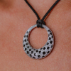 Подвеска  Hand Made Round Onyx & Diamonds (36460) №7