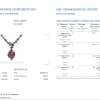 Колье  27.0 ct Natutal Red Ruby & Black & White Diamonds (38811) №5