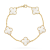 Браслет Van Cleef & Arpels Vintage Alhambra 5 Motifs Yellow Gold Mother-of-Pearl VCARA41800 (38256) №3