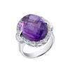 Кольцо  WHITE GOLD & AMETHYST & DIAMONDS (38585) №2