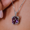 Комплект Gianni Lazzaro White Gold Amethyst & Diamonds Set (37668) №17