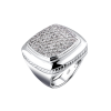 Кольцо DAVID YURMAN Albion Sterling Silver with Pavé Diamonds (38101) №4