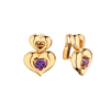 Серьги Van Cleef & Arpels Double Heart Amethyst & Yellow Gold (38981) №2