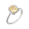 Кольцо GIA 2,09 ct Radiant Cut Fancy Yellow/VVS1 (38073) №4