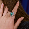 Кольцо RalfDiamonds с изумрудом 2,70 ct Intense Slightly Bluish Green и бриллиантами 1,75 ct (39460) №8