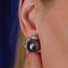 Серьги RalfDiamonds Black South Sea 12,5 mm Pearl & Diamonds (38739) №6