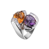 Кольцо Gianni Lazzaro Diamonds & Citrine & Amethyst (38876) №2