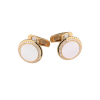 Запонки  Mother-of-Pearl & Diamonds Yellow Gold (38456) №2