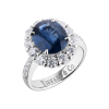 Кольцо GRS Gemresearch Swisslab 4,14 ct Natural Sapphire Blue Color & Diamonds (38577) №3