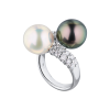 Кольцо Schoeffel Multicolored Pearls & Diamonds White gold (39259) №2