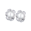 Серьги RalfDiamonds 3,60 ct G/VS Round Cut Diamonds & 13.5 mm South Sea Pearl (38386) №2