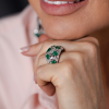 Кольцо RalfDiamonds Emerald and Diamonds White Gold Ring (34384) №9
