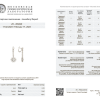 Серьги  1,02 - 1,03 ct G/SI3 & 3.35 ct Round Diamonds (39017) №4