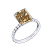 Кольцо GIA 5,01 ct Fancy Dark Brown-Yellow/SI2 Cut-Cornered Mix Cut Diamond (39346) №3