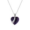 Подвеска  Amethyst Heart & 0.75 ct Round Cut Diamonds (39070) №4