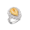 Кольцо GIA 3,03 ct Pear Cut Fancy Yellow/VS1 (38705) №6