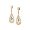 Серьги Di Modolo Diamonds & Turquoise Yellow Gold (38024) №4